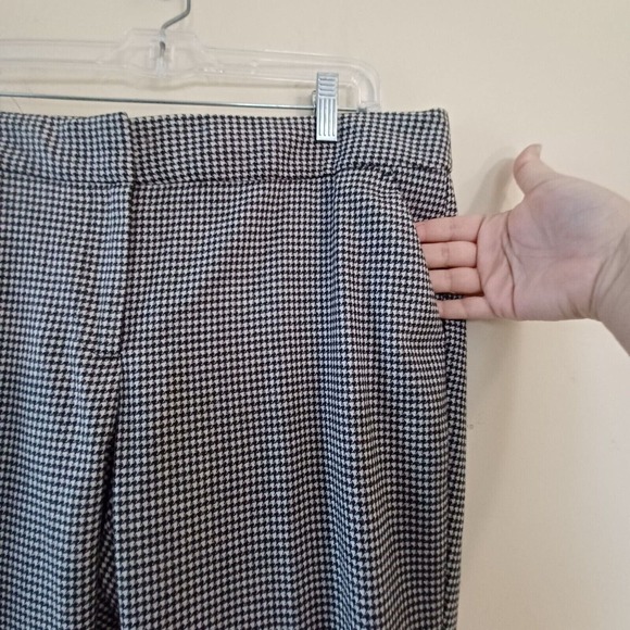 Talbots Ankle Pants Sz 16P Academia Office Preppy Houndstooth Tweed Hampshire - Picture 8 of 9